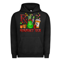 Pigment Black pharmacy tech christmas Urban Hoodie - FaDigitalArtStudio
