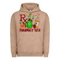 Pigment Burro pharmacy tech christmas Urban Hoodie - FaDigitalArtStudio