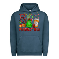 Pigment Midnight Navy pharmacy tech christmas Urban Hoodie - FaDigitalArtStudio
