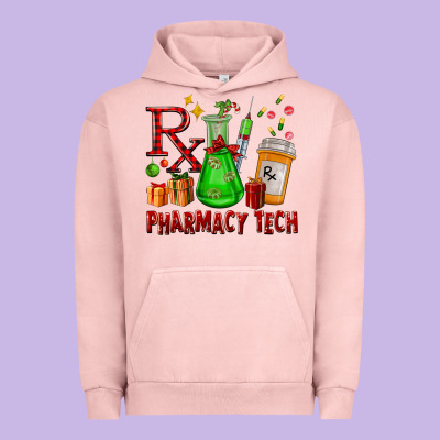 Pharmacy Tech Christmas Urban Hoodie Designed By Fadigitalartstudio