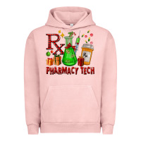 Pigment Salmon pharmacy tech christmas Urban Hoodie - FaDigitalArtStudio