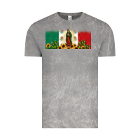 Cloud Rock lady of guadalupe mexican flag Vintage Tee - JahusDesignShop