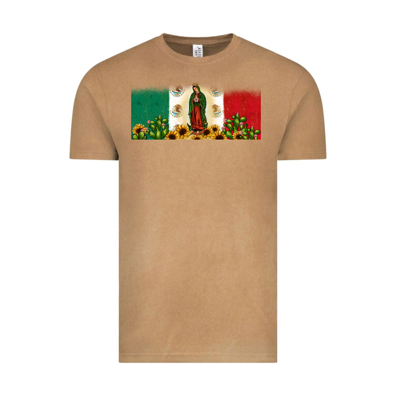 Lady Of Guadalupe Mexican Flag Vintage Tee by JahusDesignShop | Teevron