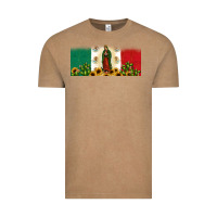Vintage Coffee lady of guadalupe mexican flag Vintage Tee - JahusDesignShop