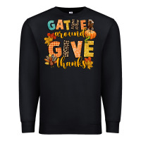 Black gather around and give thanks Premium Sweatshirt - CowGirlArtShop