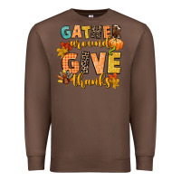 Chestnut gather around and give thanks Premium Sweatshirt - CowGirlArtShop