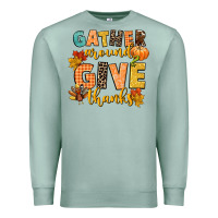 Seafoam gather around and give thanks Premium Sweatshirt - CowGirlArtShop