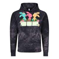 Cloud Black easter bunny trio Vintage Hoodie - MaliasSmallBusiness