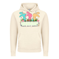 Vintage Artic easter bunny trio Vintage Hoodie - MaliasSmallBusiness