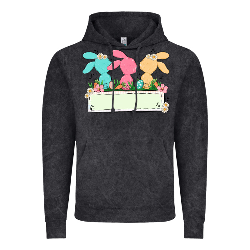 Easter Bunny Trio Vintage Hoodie by MaliasSmallBusiness | Teevron