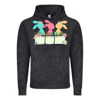 Vintage Black easter bunny trio Vintage Hoodie - MaliasSmallBusiness