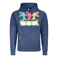 Vintage Denim easter bunny trio Vintage Hoodie - MaliasSmallBusiness