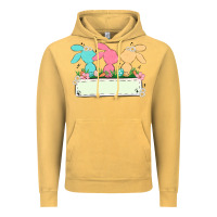 Vintage Mustard easter bunny trio Vintage Hoodie - MaliasSmallBusiness