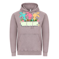 Vintage Zinc easter bunny trio Vintage Hoodie - MaliasSmallBusiness