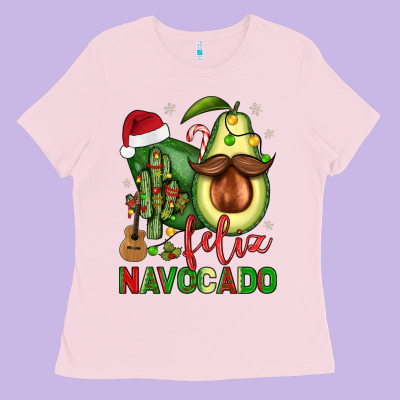Feliz Navocado Avocado Ladies Tee Designed By Jahusdesignshop