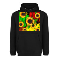 Black juneteenth sunflowers Heavyweight Hoodie - CowGirlArtShop