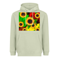 Matcha juneteenth sunflowers Heavyweight Hoodie - CowGirlArtShop