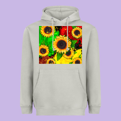 Juneteenth Sunflowers Heavyweight Hoodie Designed By Cowgirlartshop