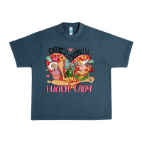 Midnight Navy cupids favorite lunch lady Urban Heavy Tee - MaliasSmallBusiness