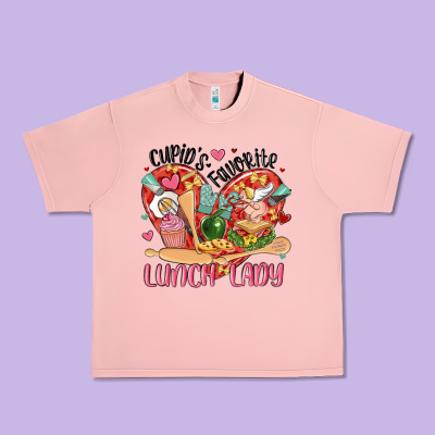 Cupids Favorite Lunch Lady Urban Heavy Tee Designed By Maliassmallbusiness