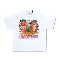 White cupids favorite lunch lady Urban Heavy Tee - MaliasSmallBusiness