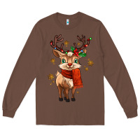 Chestnut reindeer in christmas Long Sleeve Tee - MaliasSmallBusiness