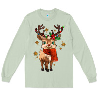 Matcha reindeer in christmas Long Sleeve Tee - MaliasSmallBusiness
