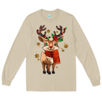 Mushroom reindeer in christmas Long Sleeve Tee - MaliasSmallBusiness