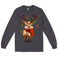 Smoke reindeer in christmas Long Sleeve Tee - MaliasSmallBusiness