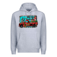 Heather Grey truck merry christmas Premium Hoodie - JahusDesignShop