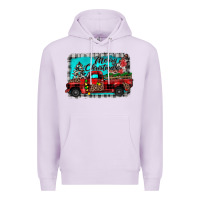 Lilac truck merry christmas Premium Hoodie - JahusDesignShop