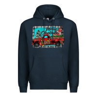 Navy truck merry christmas Premium Hoodie - JahusDesignShop