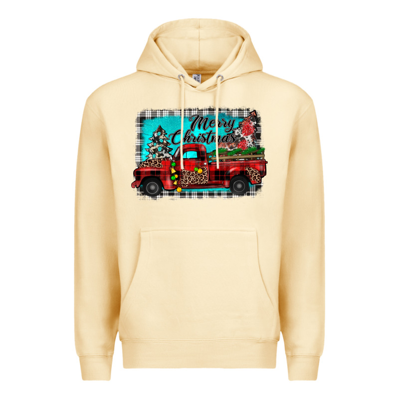 Truck Merry Christmas Premium Hoodie by JahusDesignShop | Teevron