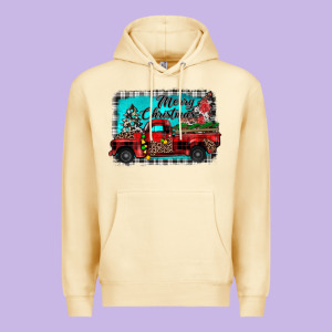 Truck Merry Christmas Premium Hoodie Designed By Jahusdesignshop