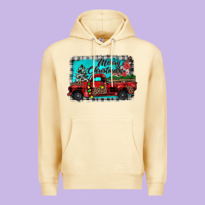 Truck Merry Christmas Premium Hoodie Designed By Jahusdesignshop