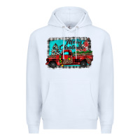 White truck merry christmas Premium Hoodie - JahusDesignShop