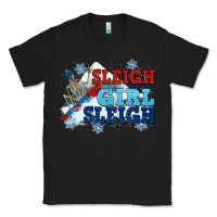 Black winter sleigh girl sleigh Classic Tee - NancyCooperArtShop