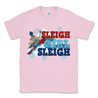 Bubblegum Pink winter sleigh girl sleigh Classic Tee - NancyCooperArtShop