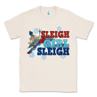 Natural winter sleigh girl sleigh Classic Tee - NancyCooperArtShop