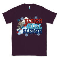 Plum winter sleigh girl sleigh Classic Tee - NancyCooperArtShop