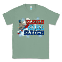 Sage winter sleigh girl sleigh Classic Tee - NancyCooperArtShop