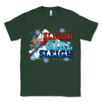 Sports Green winter sleigh girl sleigh Classic Tee - NancyCooperArtShop