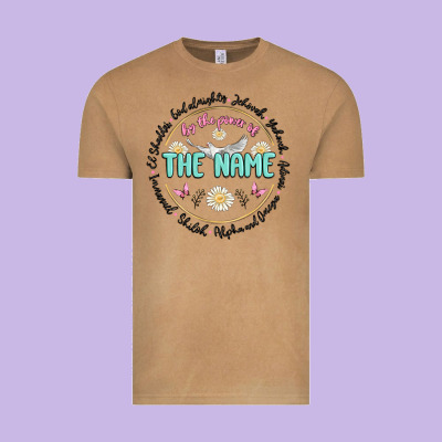 By The Power Of The Name Vintage Tee Designed By Maliassmallbusiness