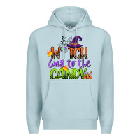 Blue Mist witch way to the candy Premium Hoodie - CowGirlArtShop