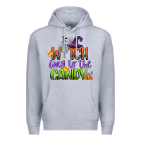 Heather Grey witch way to the candy Premium Hoodie - CowGirlArtShop