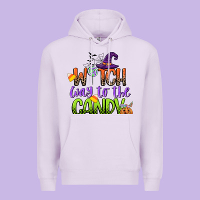 Witch Way To The Candy Premium Hoodie Designed By Cowgirlartshop