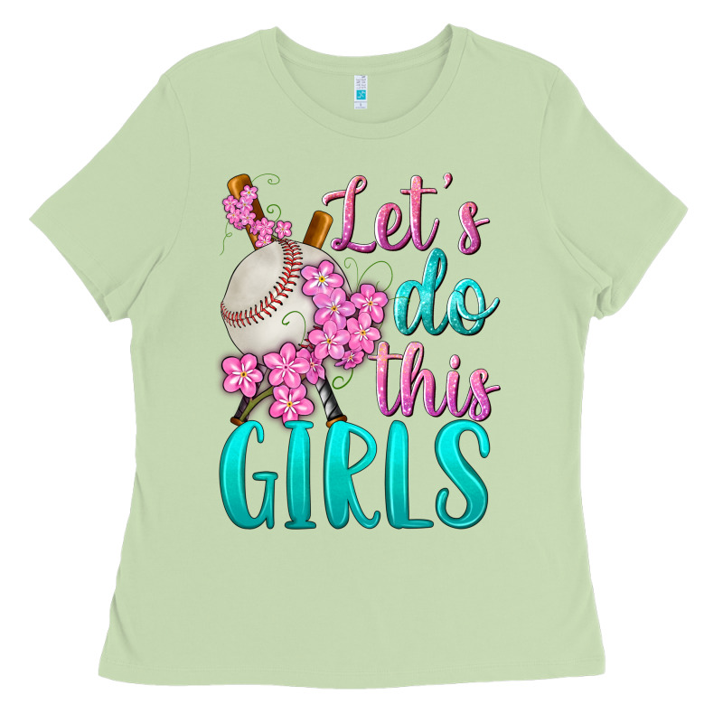 Let's Do This Girls Baseball Ladies Tee by BundleAndBundleShop | Teevron