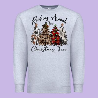 Rocking Around The Christmas Tree Premium Sweatshirt Designed By Cowgirlartshop