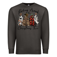 Smoke rocking around the christmas tree Premium Sweatshirt - CowGirlArtShop