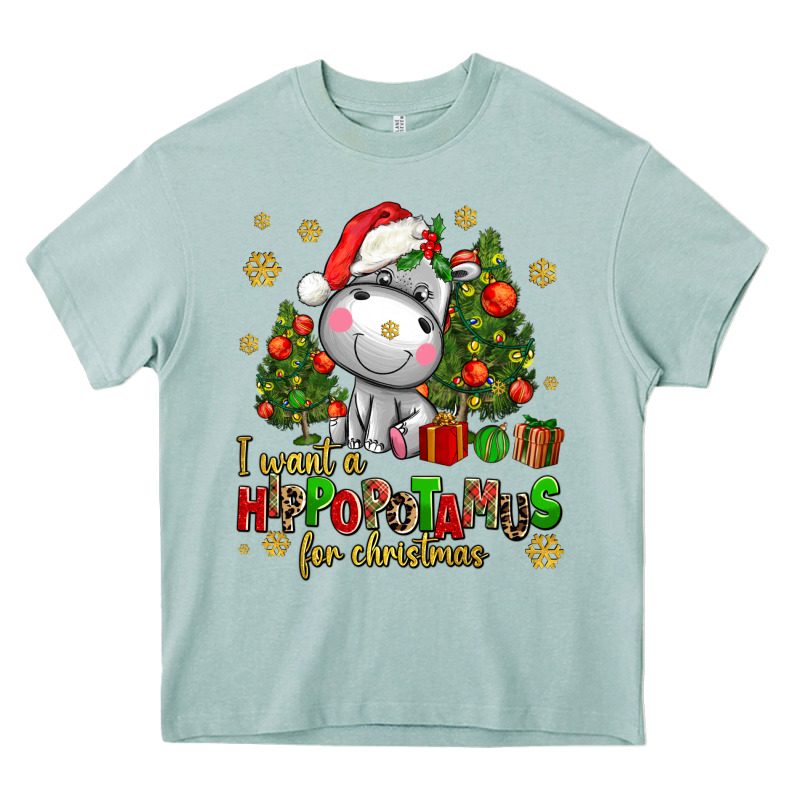 I Want A Hippopotamus For Christmas Heavy Core Tee by AdoDesignShop | Teevron